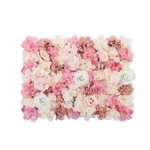 Artificial Simulation Rose Flower Decoration Wedding Backdrop Wall Panel 40x60 cm