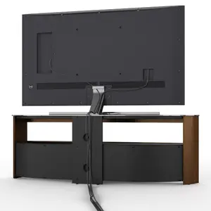 AVF Burghley Affinity Plus FS15BURXW TV Stand for up to 70 inch TVs with Remote Friendly Doors - Walnut