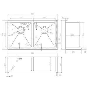 Astini Belfast 800 2.0 Bowl Copper Brushed Stainless Steel Kitchen Sink & Waste