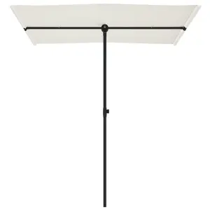 Berkfield Outdoor Parasol with Aluminium Pole 180x130 cm Sand White