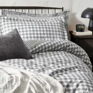 Yard Barton Check Reversible Duvet Set