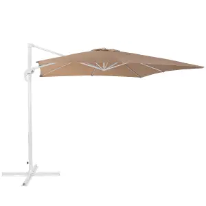 Cantilever Parasol 2.5 x 2.5 m Sand Beige MONZA