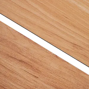 14pcs Brown Wood Grain SPC Vinyl Flooring Interlocking Flooring, 3.12m²