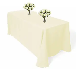 Neel Blue Rectangular Tablecloth 228cm x 396cm - Ivy (pack of 10)