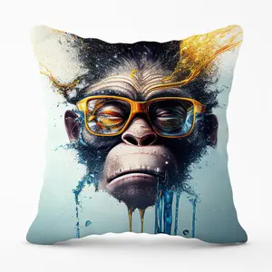 Monkey Splashart Cushions 45cm x 45cm