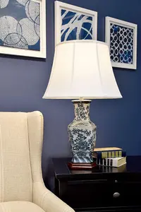 Elstead Lighting - Blue Hex 1 Light Table Lamp