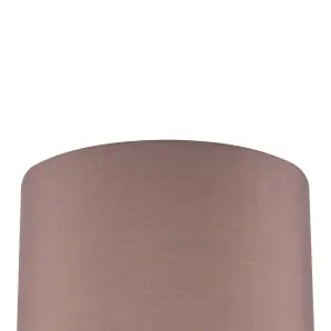 GoodHome Kpezin Taupe Fabric dyed Light shade (D)30cm