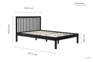 Birlea Nova Double Bed Frame In Black