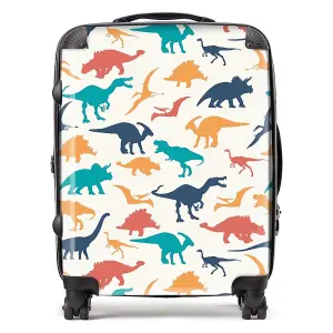 Multicoloured Dinosaurs Suitcase - Large