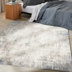 Blue Multicolor Abstract Modern Rug For Living Room Bedroom & Dining Room-274cm X 366cm