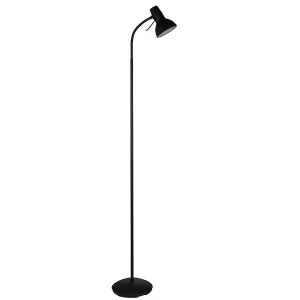 Luminosa Amalfi Task Floor Lamp Matt Black Paint