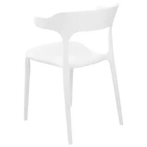 Set of 4 Garden Chairs GUBBIO White