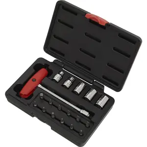 18 Piece Socket & JIS Bit Set - Compact Motorcycle Bit Set - Storage Case