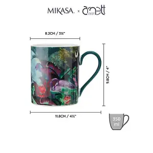 Mikasa x Sarah Arnett 350ml Mug with Flamingo Print