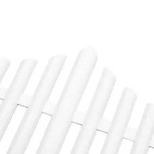 KCT 4 Pack -  Interlocking Flexible White Picket Fence Garden Borders - 32 Pieces Total