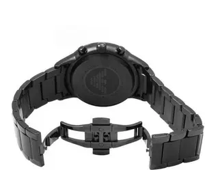 Emporio Armani Mens Watch AR2453 Black Chronograph Stainless Steel