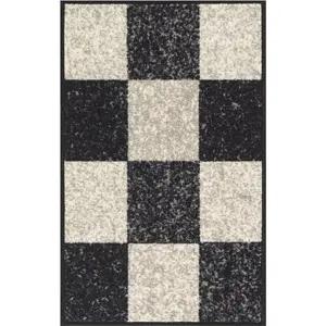 Mistie Door Mat Black/White / Rectangle 67 x 120cm