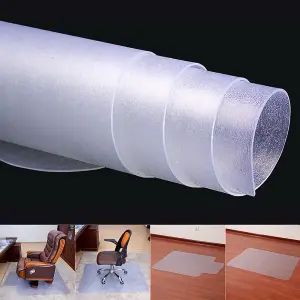 PVC Clear Non Slip Chair Mat Floor Carpet Floor Protector 900 mm x 1200 mm