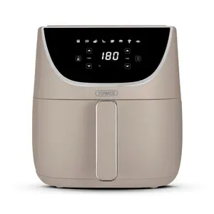 Tower Vortx Air Fryer with Digital Control Panel, 1700W, 6L Latte