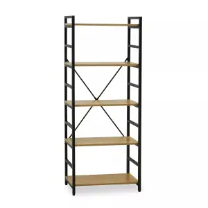 Interiors by Premier Laxton 5 Tier Light Yellow Shelf Unit