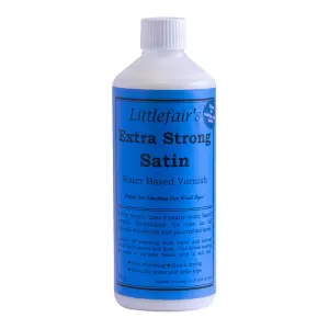 Littlefair's - Clear X Strong Indoor Wood Varnish - Satin - 500ml