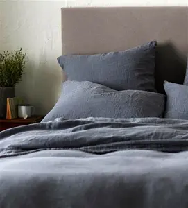 French Blue 100% Linen Duvet Cover Single - Secret Linen Store