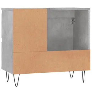 Berkfield Bathroom Cabinet Concrete Grey 65x33x60 cm Engineered Wood