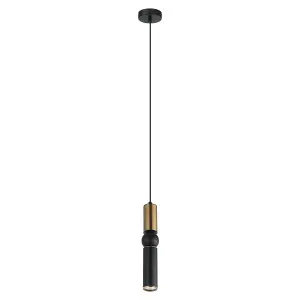 Luminosa Isidora Modern 1 Light Slim Pendant Ceiling Light, GU10