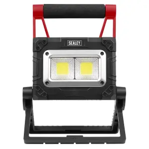 Sealey 15W COB LED Solar Powered Rechargeable Portable Floodlight LEDFL15WS