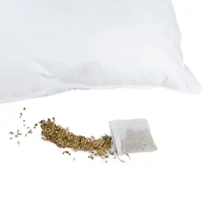 Homescapes Set of Two Dried Camomile Filled Pouches for Homescapes Camomile Pillow