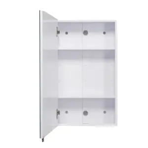 Croydex Finchley Single Bathroom Wall cabinet With Mirrored door (H)690mm (W)400mm