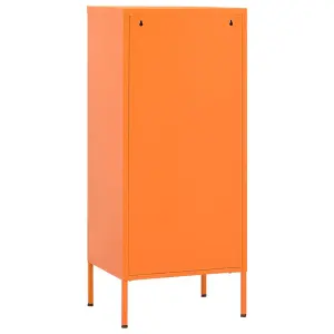 vidaXL Storage Cabinet Orange 42.5x35x101.5 cm Steel