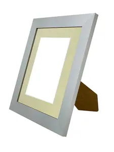 Metro Light Grey Frame with Light Grey Mount for Image Size 5 x 3.5 Inch