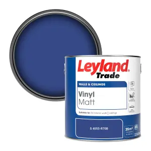 Leyland Trade Vinyl Matt Walls & Ceilings Emulsion Paint (S 4055-R70B) 2.5L