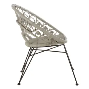 Interiors by Premier Manado Grey Rattan Chair