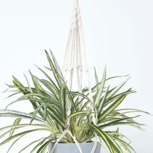 Homescapes Artificial Hanging Basket Spider Plant, 95 cm