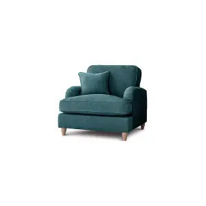 Sofas Express Tenby Emerald Green Tailored Pleat Manhattan Arm Chair