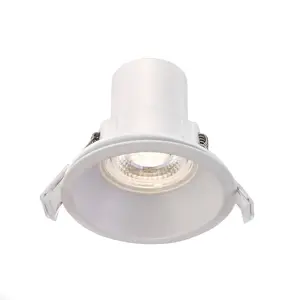 Luminosa Shieldeco CCT Recessed Downlight Matt White Paint IP65