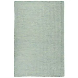 Berkfield Outdoor Flatweave Rug 120x170 cm Turquoise