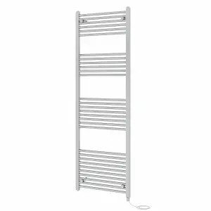 Rinse Bathrooms 800W Electric Heated Warming Towel Rail Bathroom Radiator Chrome - 1800x600mm