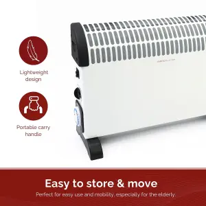 Rediffusion 2000W Convector Heater with Timer