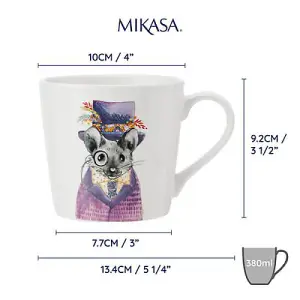 Mikasa Tipperleyhill Mouse Print 380ml Mug