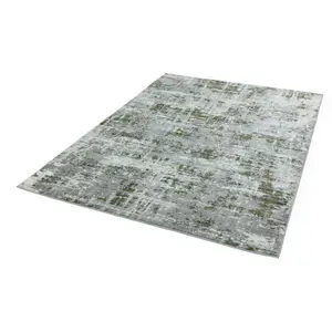 Abstract Green Modern Easy to Clean Abstract Rug For Dining Room Bedroom And Living Room-200cm X 290cm