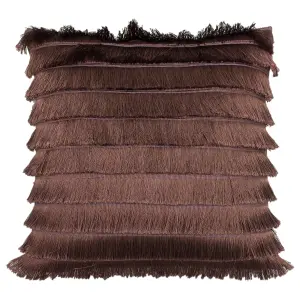 furn. Flicker Fringed Feather Filled Cushion