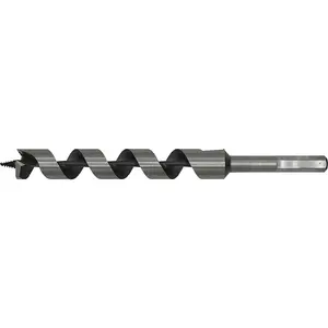 22mm x 235mm Hardened Auger Wood Drill Bit with Hexagonal Shank for Woodworking Projects