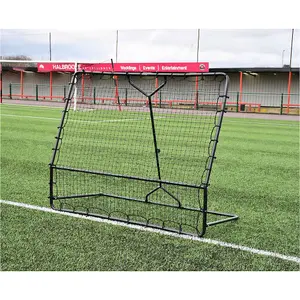 6 x 6.5ft Adjustable Angle Large Football Rebounder - Pitch Training Bounce Net