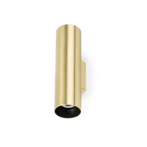 Luminosa Stan Up & Down Wall Light Gold, GU10