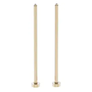 Brushed Gold Finish Freestanding Bath Stand Pipes