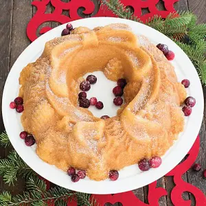 Nordic Ware Silver Holiday Wreath Bundt Pan