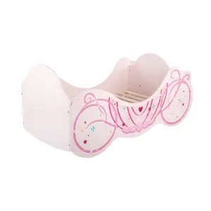 Disney Princess Carriage Toddler Bed: Sturdy Engineered Wood Construction, Fits 140cm x 70cm Mattress (Mattress not included)